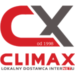 Logo CX CLIMAX - od 1998 Lokalny Dostawca Internetu